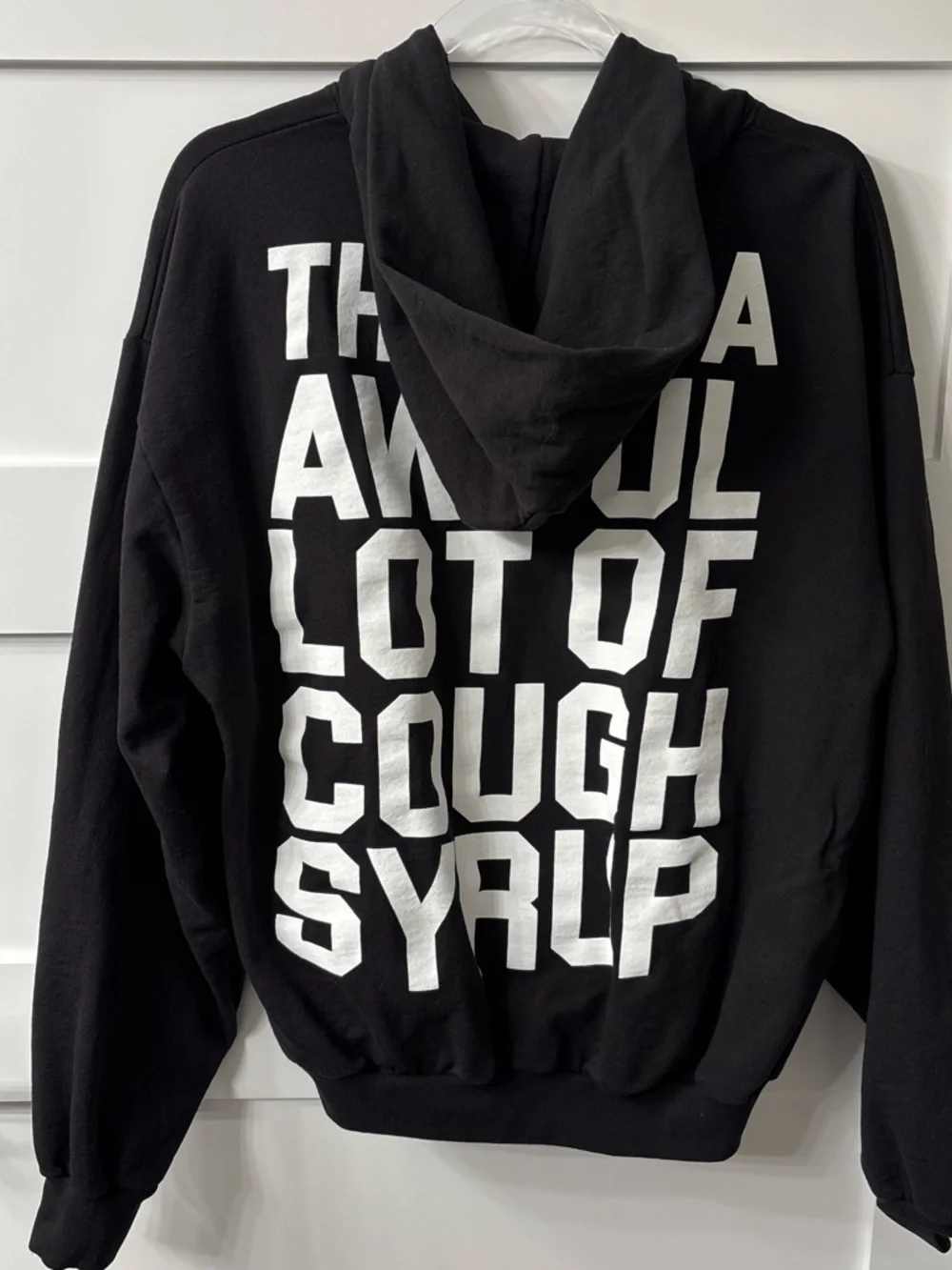 That’s a awful lot of cough syrup Black Graphic Full Zip-Up Hoodie